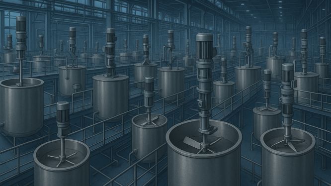 Diseño de agitadores industriales: principios de ingeniería para una mezcla eficiente