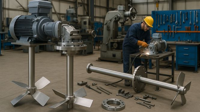 Fabricación de agitadores industriales: procesos clave y materiales de construcción