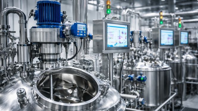 Agitadores y mezcladores industriales: integración eficiente en procesos de automatización