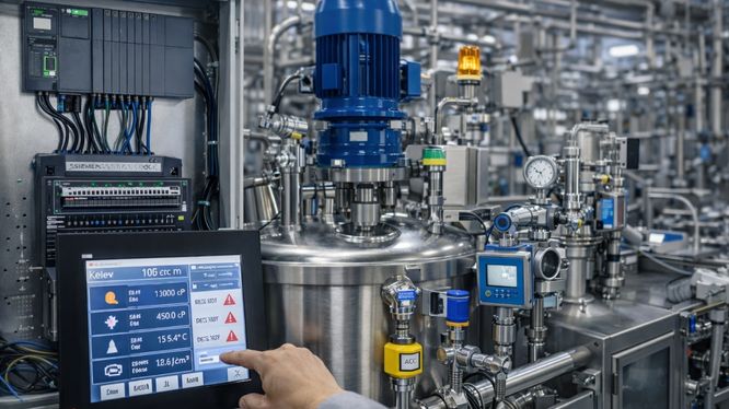 Agitadores y mezcladores industriales: integración eficiente en procesos de automatización