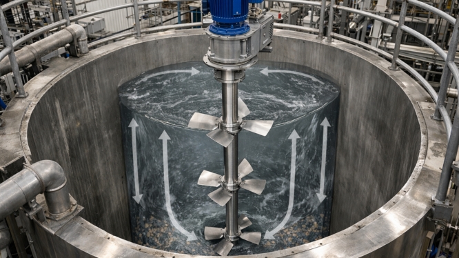 Agitadores verticales para tanques profundos: ventajas, retos y buenas prácticas de operación