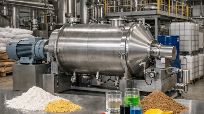 Mezcladora industrial: factores que afectan la homogeneidad del producto final