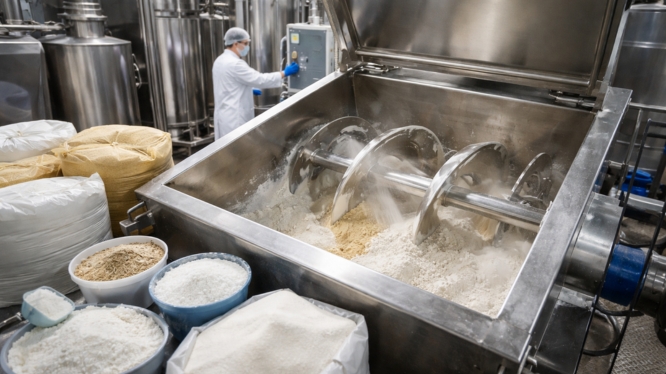 Mezcladora industrial: factores que afectan la homogeneidad del producto final