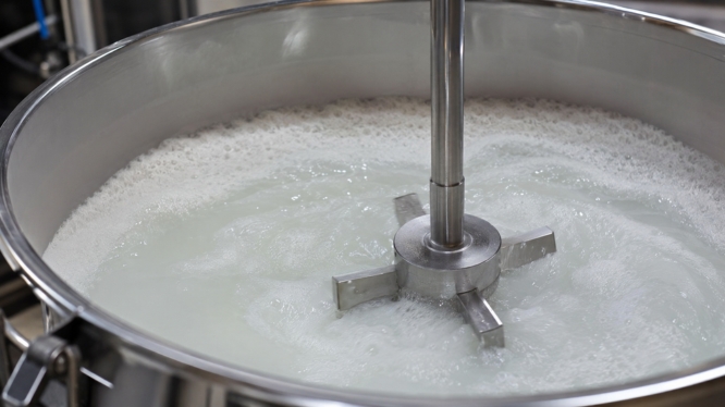 Cómo reducir espuma y aireación en procesos con agitadores industriales
