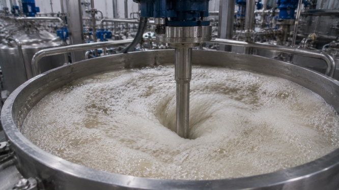 Cómo reducir espuma y aireación en procesos con agitadores industriales 