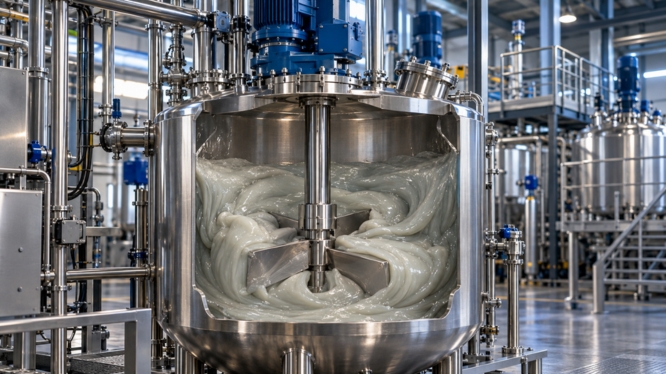 Agitadores para la industria química: cómo controlar mezclas con cambios de viscosidad, temperatura y densidad