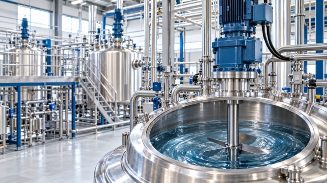 Agitadores para la industria química: cómo controlar mezclas con cambios de viscosidad, temperatura y densidad