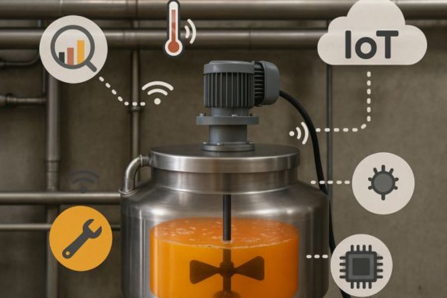 Agitadores Industriales Inteligentes: Cómo la IoT está transformando la mezcla en planta