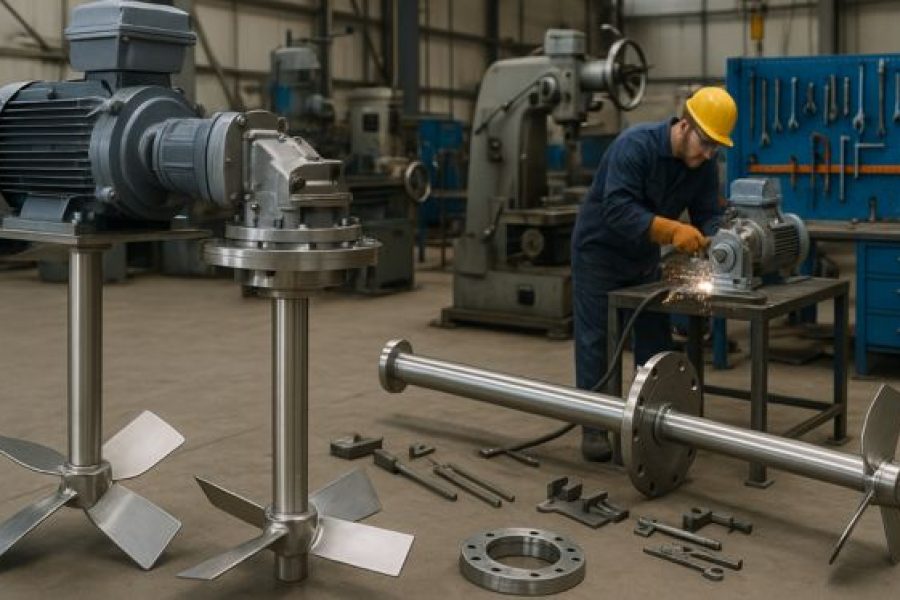 Fabricación de agitadores industriales: procesos clave y materiales de construcción